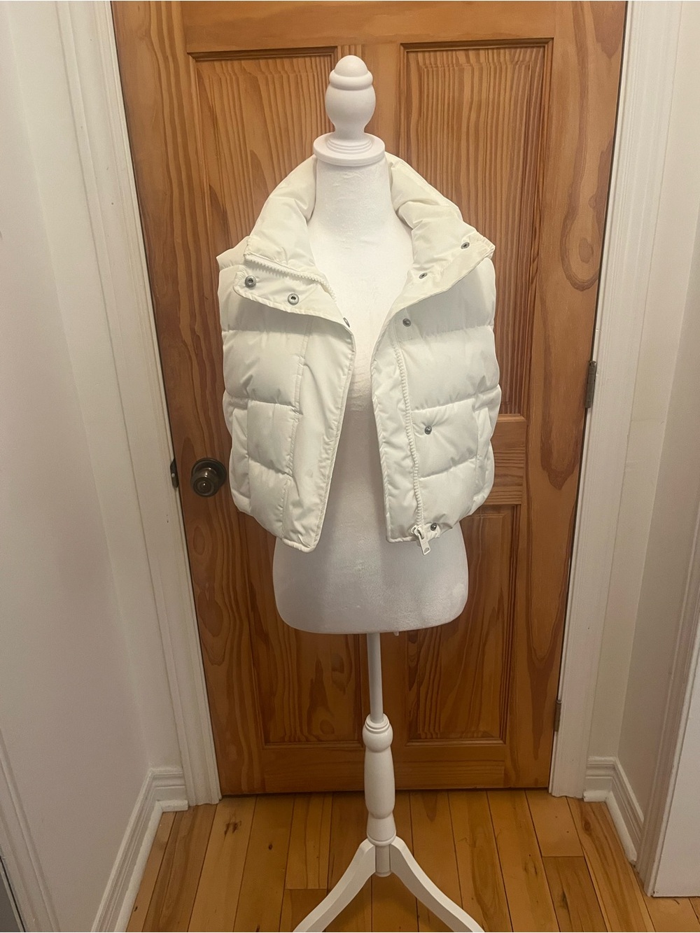 Garage Cream Quilted Puffer Vest